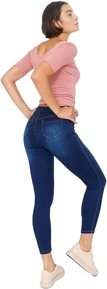 1822 Denim Women's High-Rise Stretch Ankle Skinny Butter Jeans, Lennox