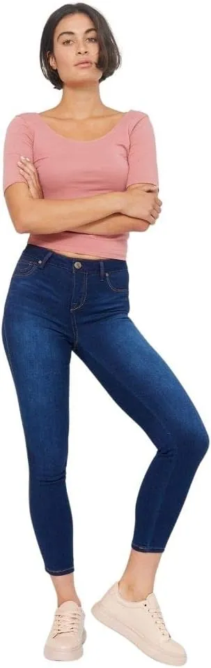 1822 Denim Women's High-Rise Stretch Ankle Skinny Butter Jeans, Lennox