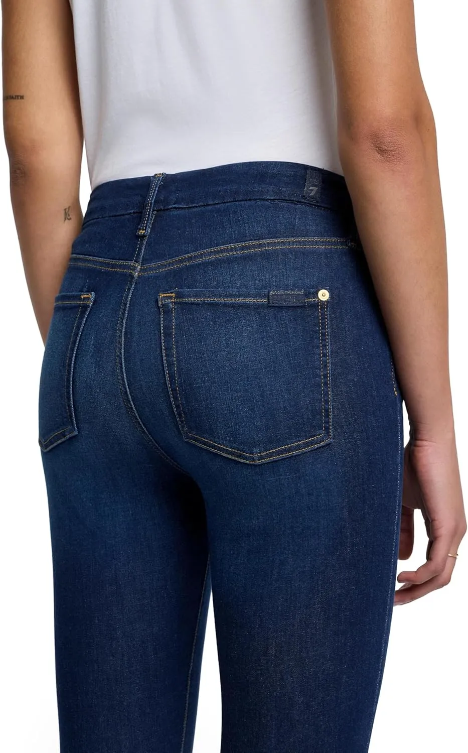 7 For All Mankind Women's High Rise Skinny Fit Ankle Jeans
