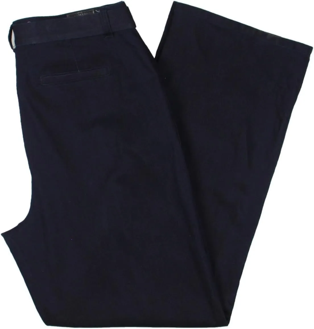 Anne Klein Womens High Rise Tie Waist Flare Jeans