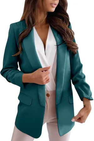 Blazer Jackets for Women Color Long Sleeve Lapel Suit Small Jacket Cardigan Work Suit Fall Fashion Blazer Blazer