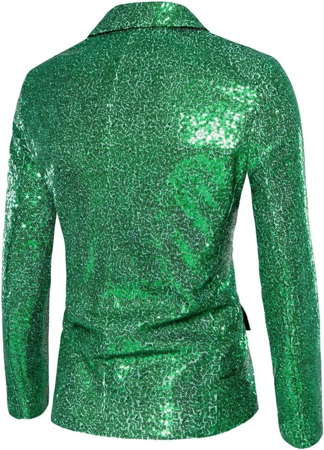Blazers for Men One Button Sequin Regular Fit Lightweight Lapel Simple Suit Jacket for Formal and Casual Occasions