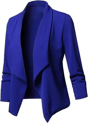 Blazers for Women 2025 Business Casual Office Work Suit Lightweight Elegant 3/4 Sleeve Lapel Blazer Summer Jacket Tops