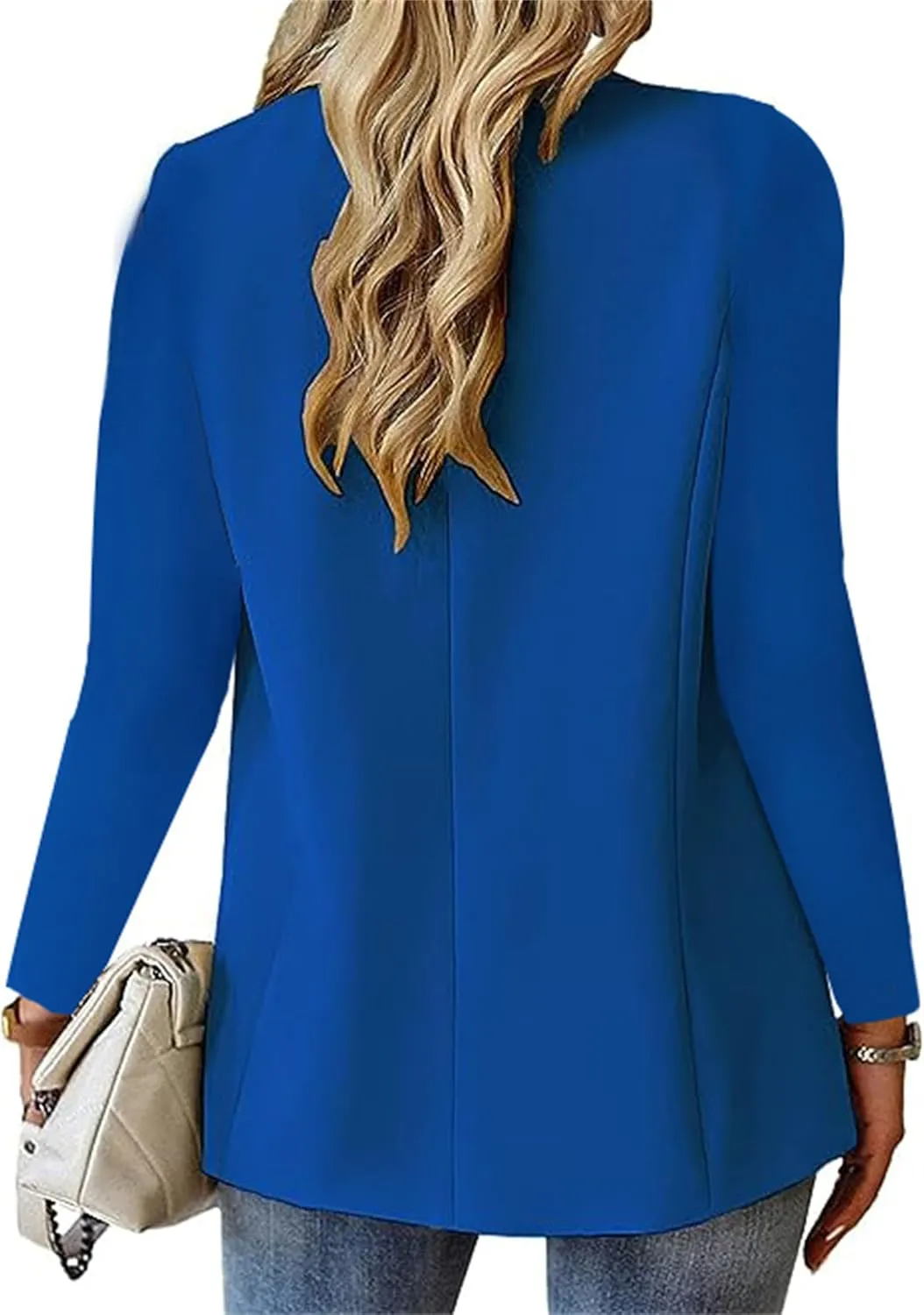 Blazers for Women 2025 Trendy Button Down Long Sleeve Jackets Casual Open Front Blazer Business Work Office Blazers