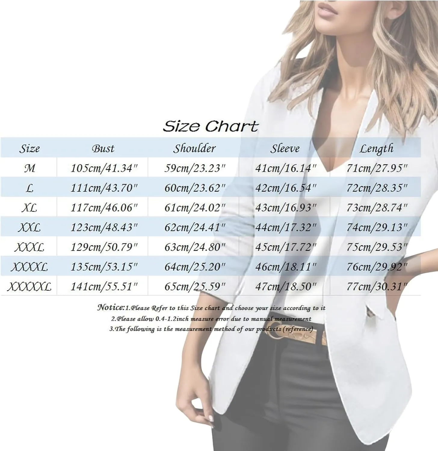 Blazers for Women Business Casual Long Sleeve Jackets Open Front Notch Lapel Blazer Work Suit Plus Size Cardigan Coat