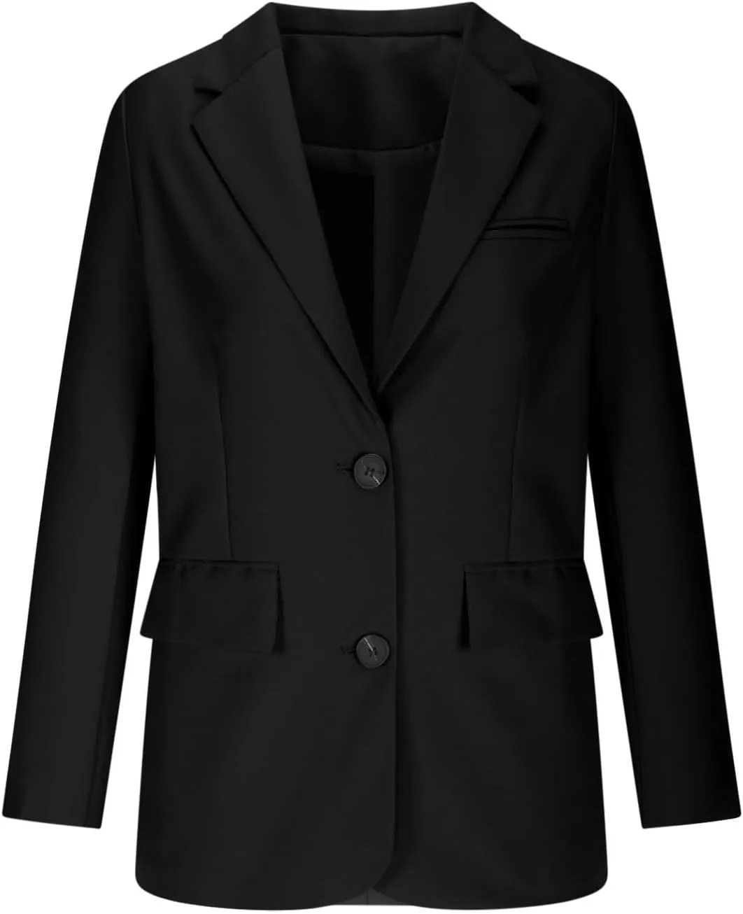 Blazers for Women Casual Open Front Long Sleeve Work Office Blazer Jacket Fashion Button Lapel Blazer with Pockets