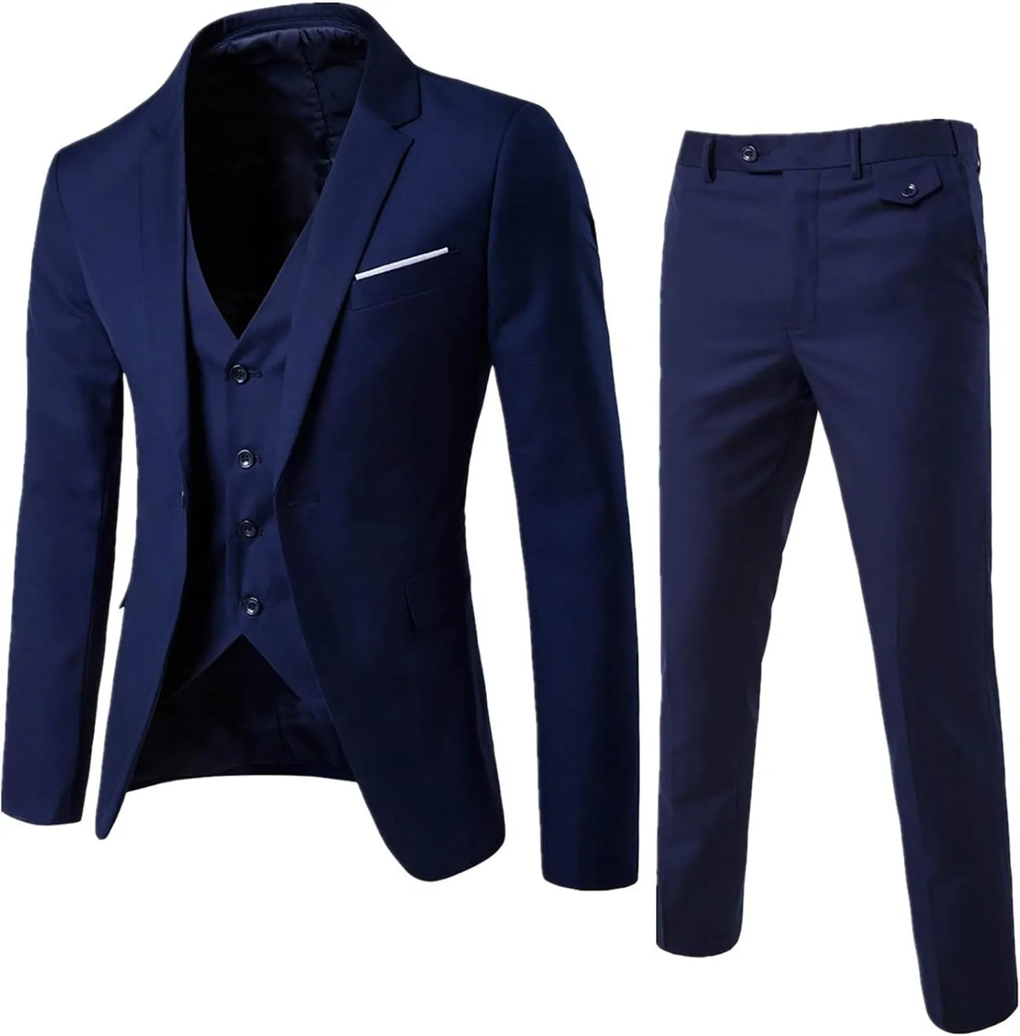 Blue Suit Wedding Suits for Men Men's Suit Jackets Navy Suit Mens Slim Fit Blazer Tuxedo Suit Black Suit Jacket for Men