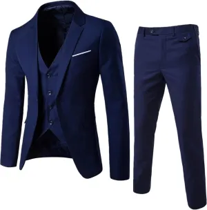 Blue Suit Wedding Suits for Men Men's Suit Jackets Navy Suit Mens Slim Fit Blazer Tuxedo Suit Black Suit Jacket for Men