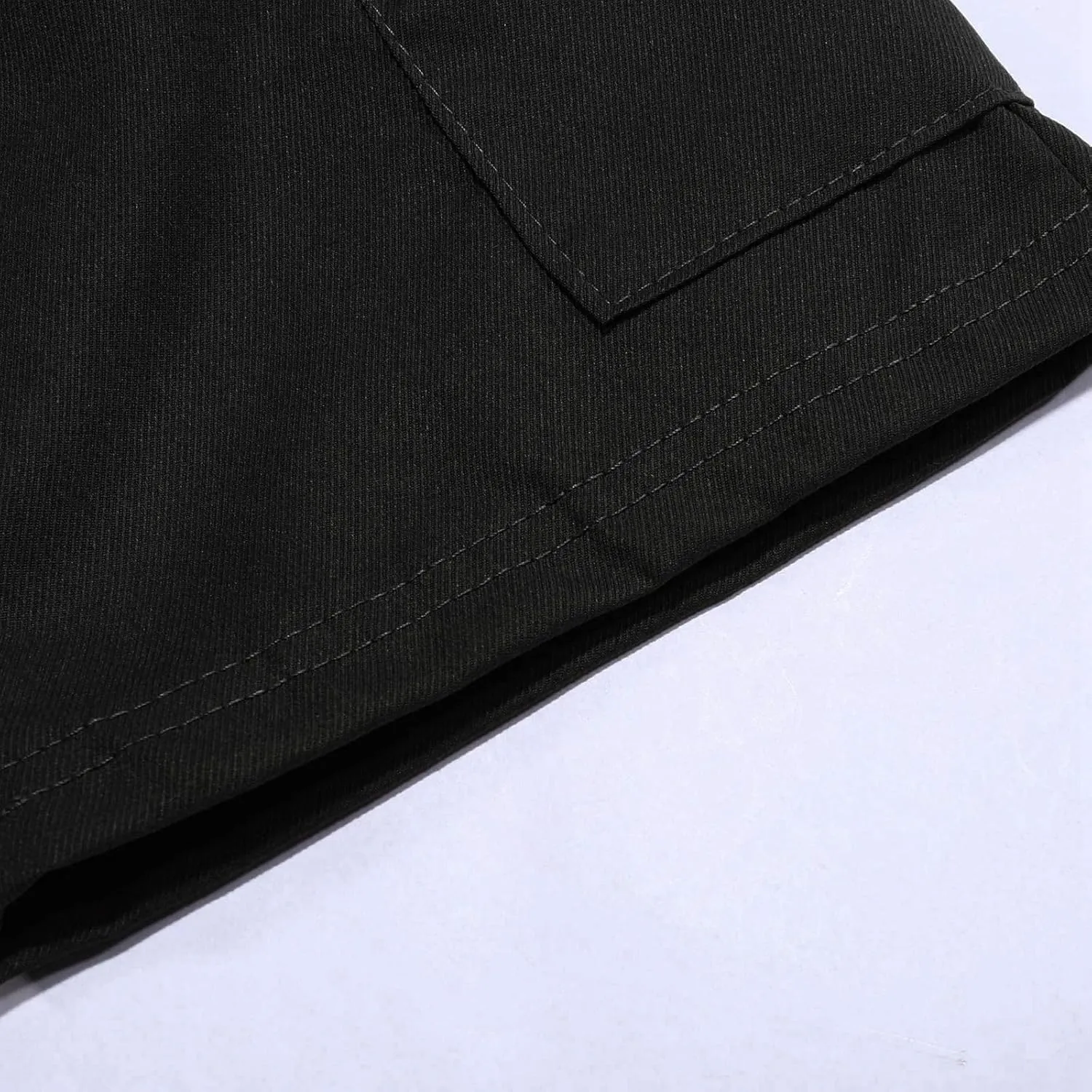 Boy's Baggy Cargo Shorts Straight Leg Cool Shorts Flap Pocket Letter Patched Short