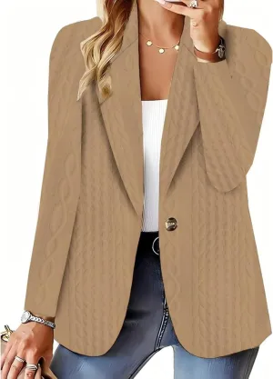 Business Casual Blazer for Women Summer Lightweight Jackets Open Front Long Sleeve Suit Jacket Slim Fit Outwear