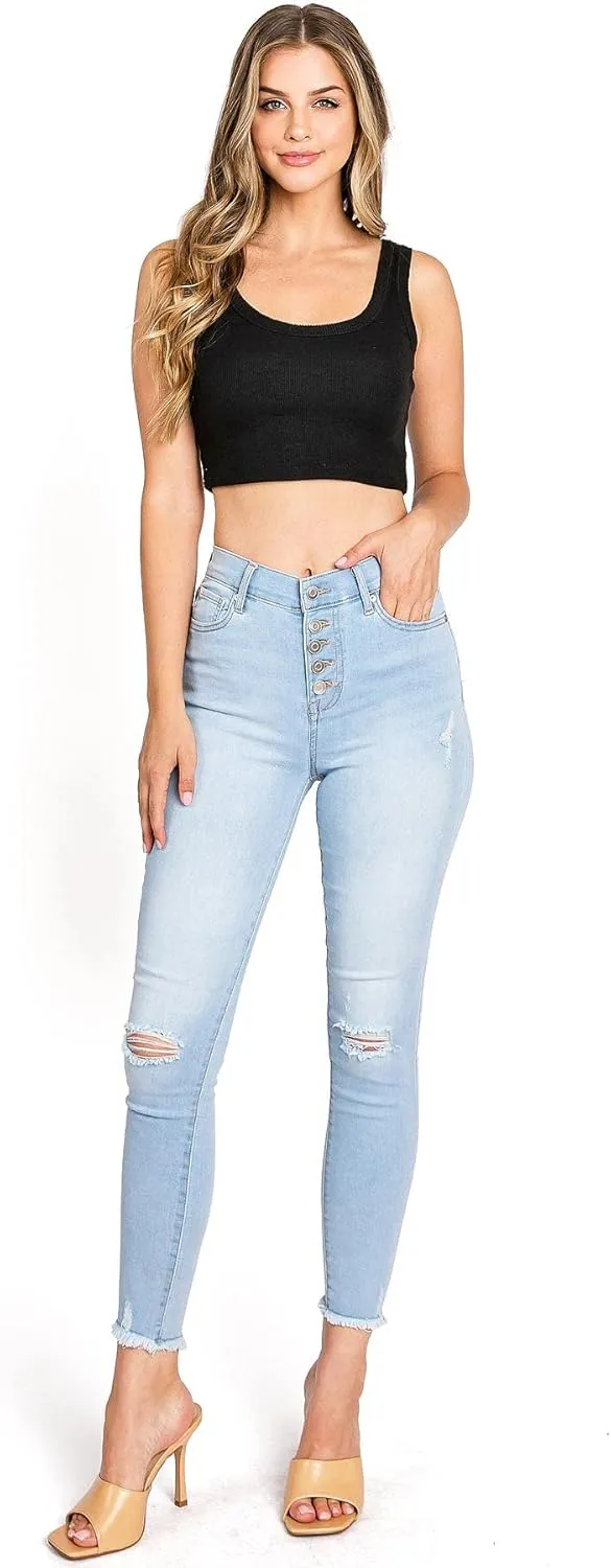 Celebrity Pink Women's Juniors High Rise Skinny Jeans