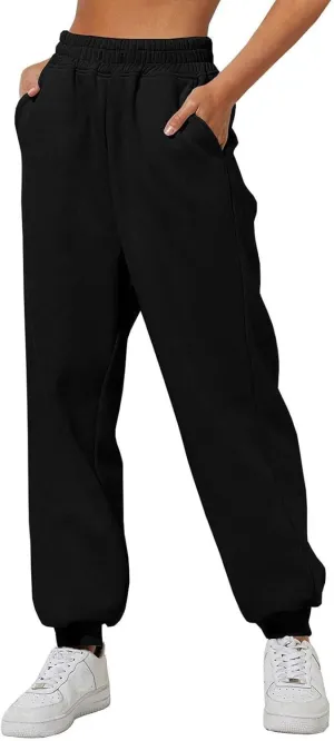Cinch Bottom Sweatpants Women High Waisted Sweatpants Workout Active Joggers Pants Baggy Lounge Pants Athletic Trouser