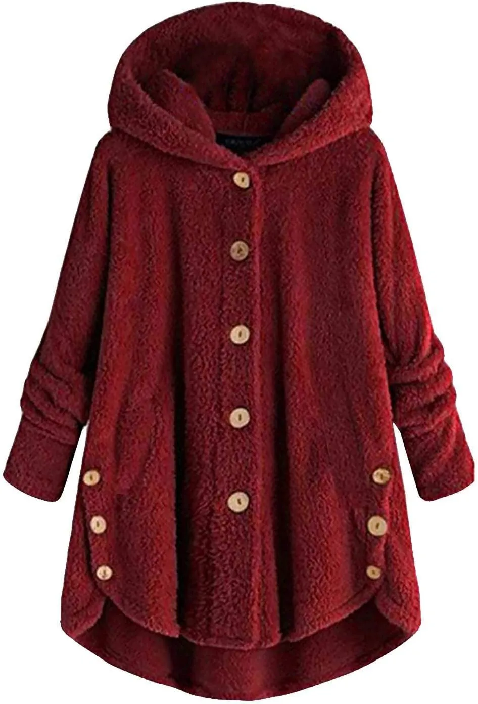 Comfy Warm Plus Size Sherps Jackets Sleeve Plus Size Women Women'S Coat Oversized Long Sherps Hoodie Shirt Jacket
