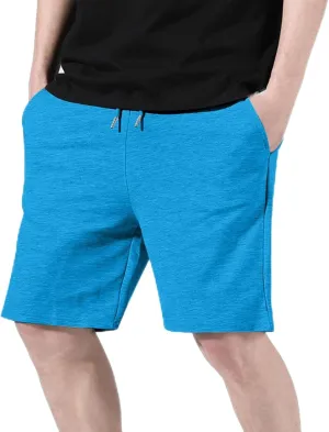Cotton Shorts for Men Running Athletic Pants with Pockets Casual Drawstring 2025 Summer Gym Workout Lounge Clothes
