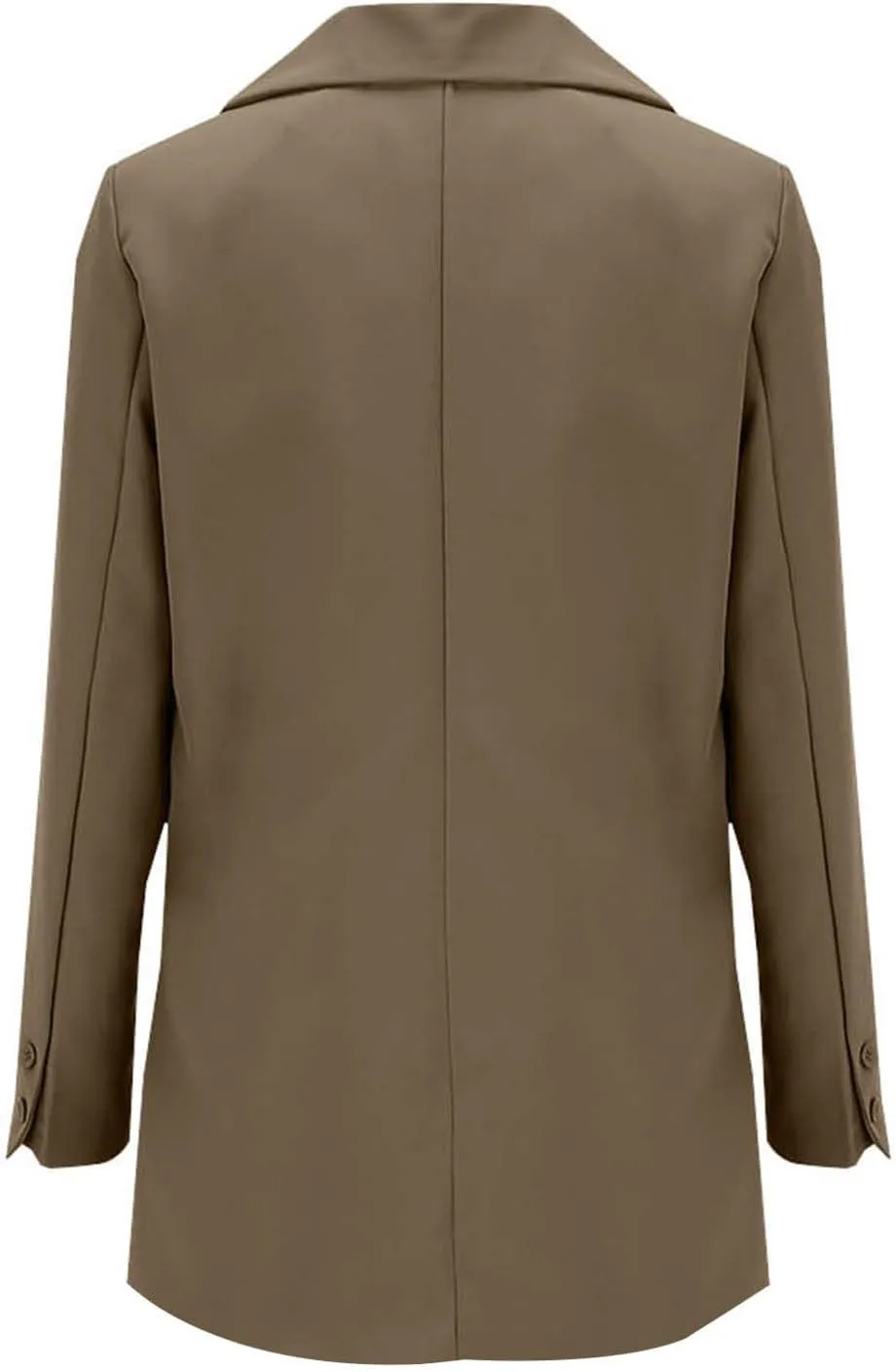 Cropped Suit Jacket Women Tweed Women Blazers Long Sleeve Causal Winter Coat Loose Fit With Pockets Blazers