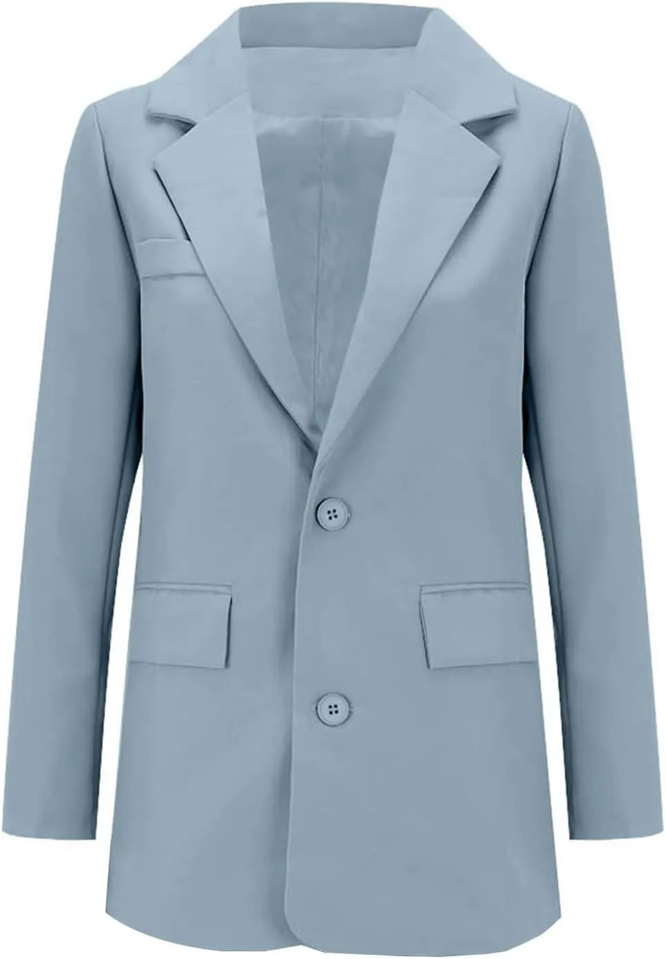 Cropped Suit Jacket Women Tweed Women Blazers Long Sleeve Causal Winter Coat Loose Fit With Pockets Blazers