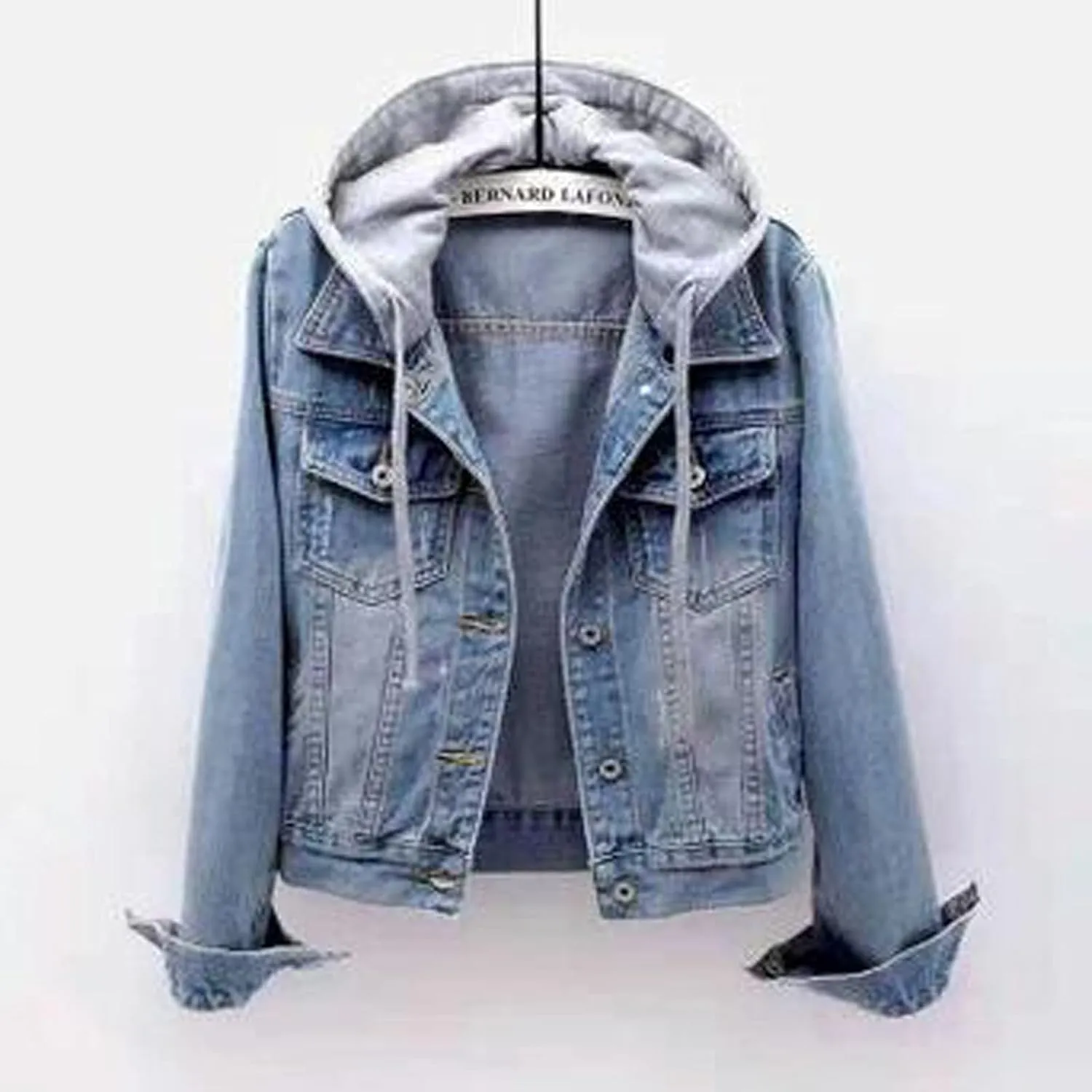 Denim Jacket For Women Oversized Jean Jacket Button Up Trendy Trucker Jacket Short Jacket Distressed Utility Winter Outwear
