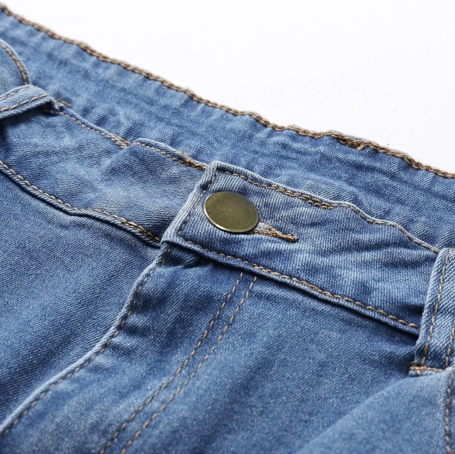Denim Shorts for Women Stylish High Waisted Jean Shorts 2024 Summer Hem Distressed Short Jeans Causal Comfy Jean Shorts