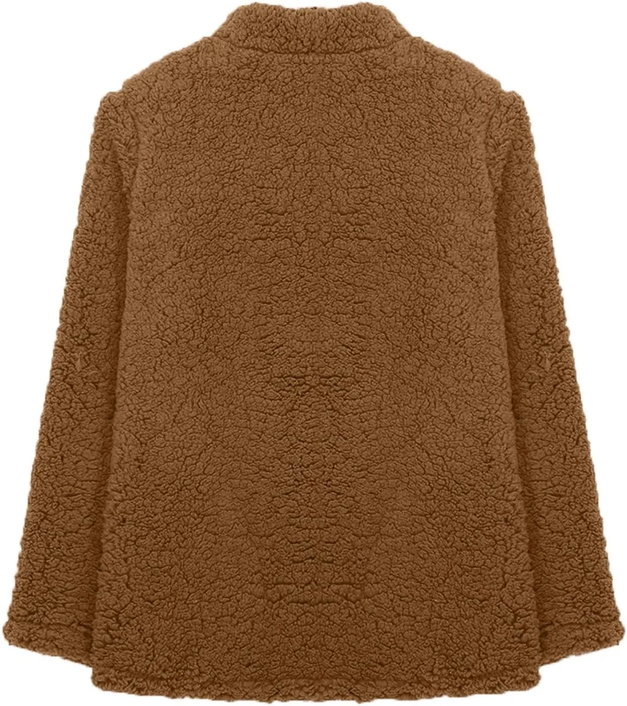 Fleece Jackets for Women Fuzzy Open Front Oversized Cardigan Hooded Sherpa Jacket Fluffy Winter Coats with Pockets
