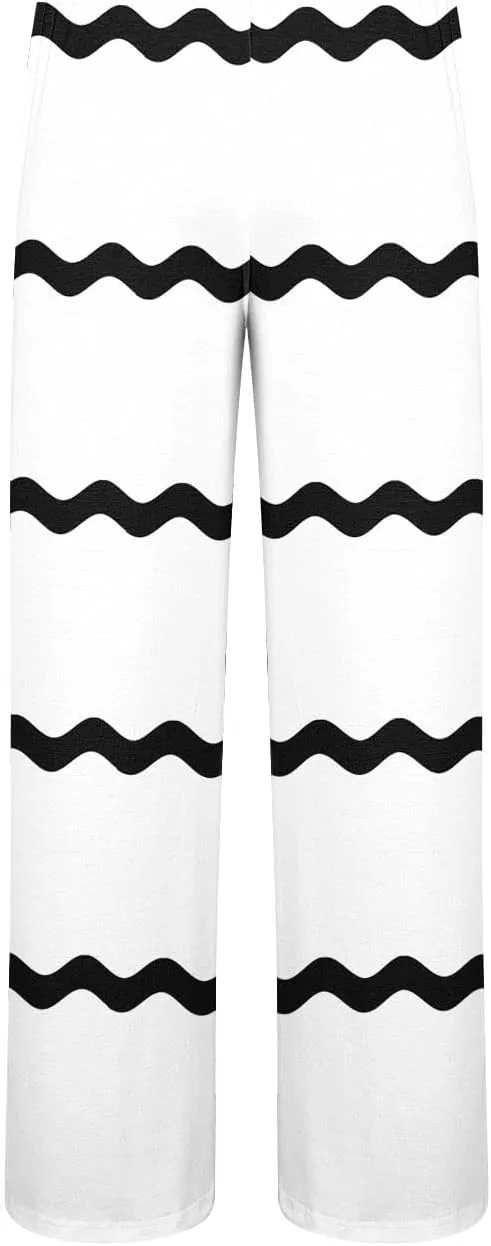 for Mens Summer Fall Graphic Loose Fit Pleated Straight Leg Long Leg Pants Mens 2025 Y2K