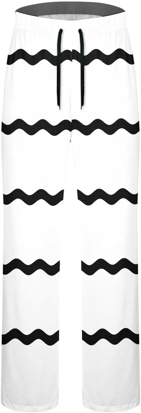 for Mens Summer Fall Graphic Loose Fit Pleated Straight Leg Long Leg Pants Mens 2025 Y2K