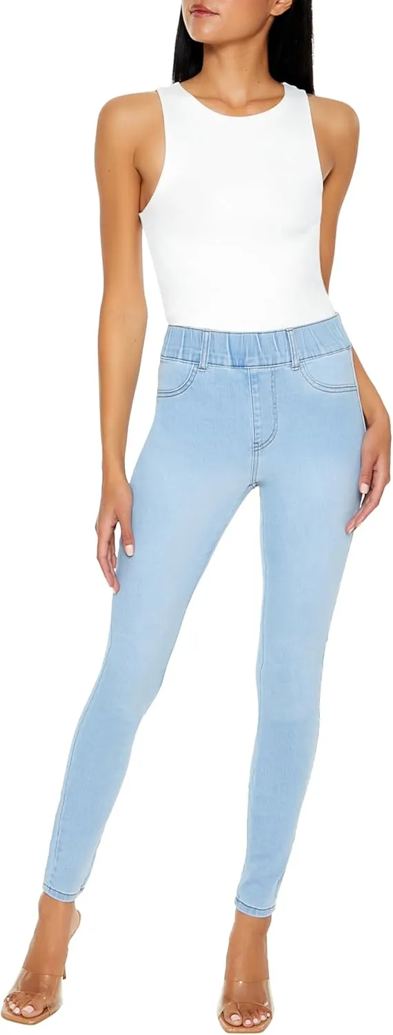 Forever 21 Women's Pull-on High-Rise Skinny Jeans