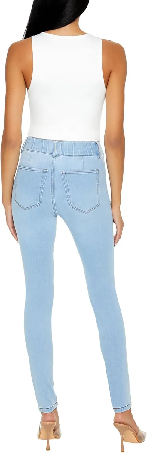 Forever 21 Women's Pull-on High-Rise Skinny Jeans