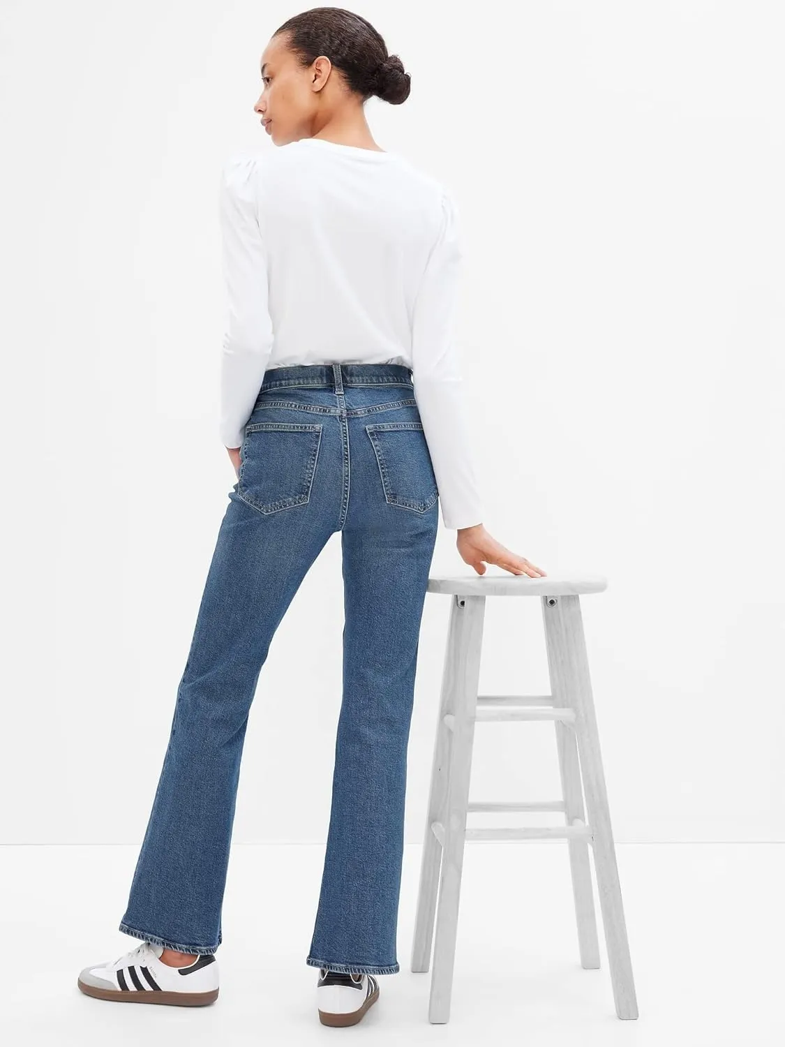 GAP Women's High Rise Flare Denim Jeans