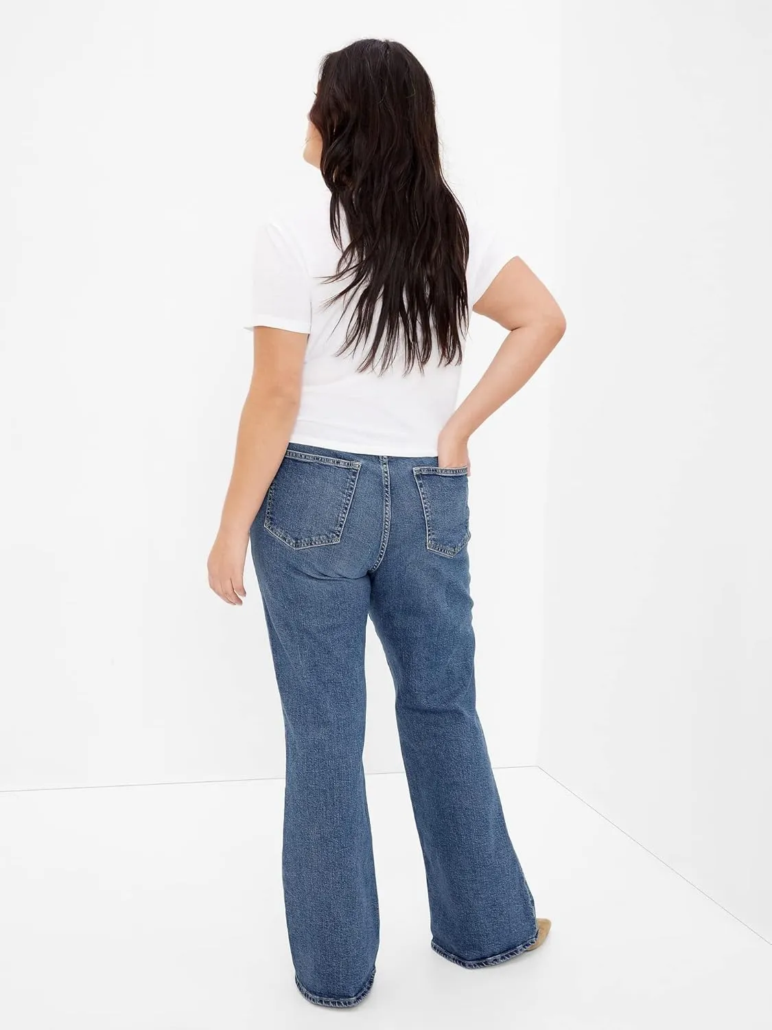 GAP Women's High Rise Flare Denim Jeans
