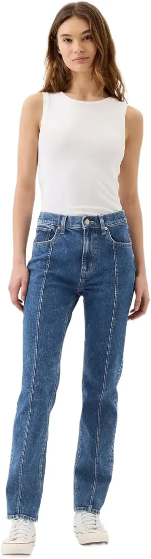 GAP Women's High Rise Straight Fit Denim Jeans