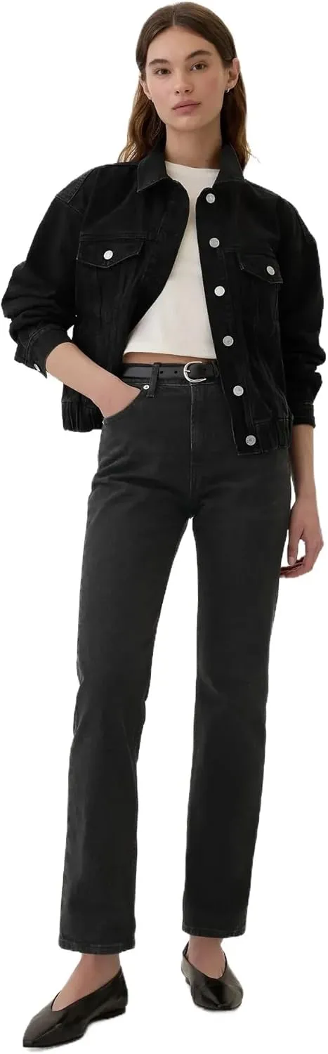 GAP Women's High Rise Straight Fit Denim Jeans