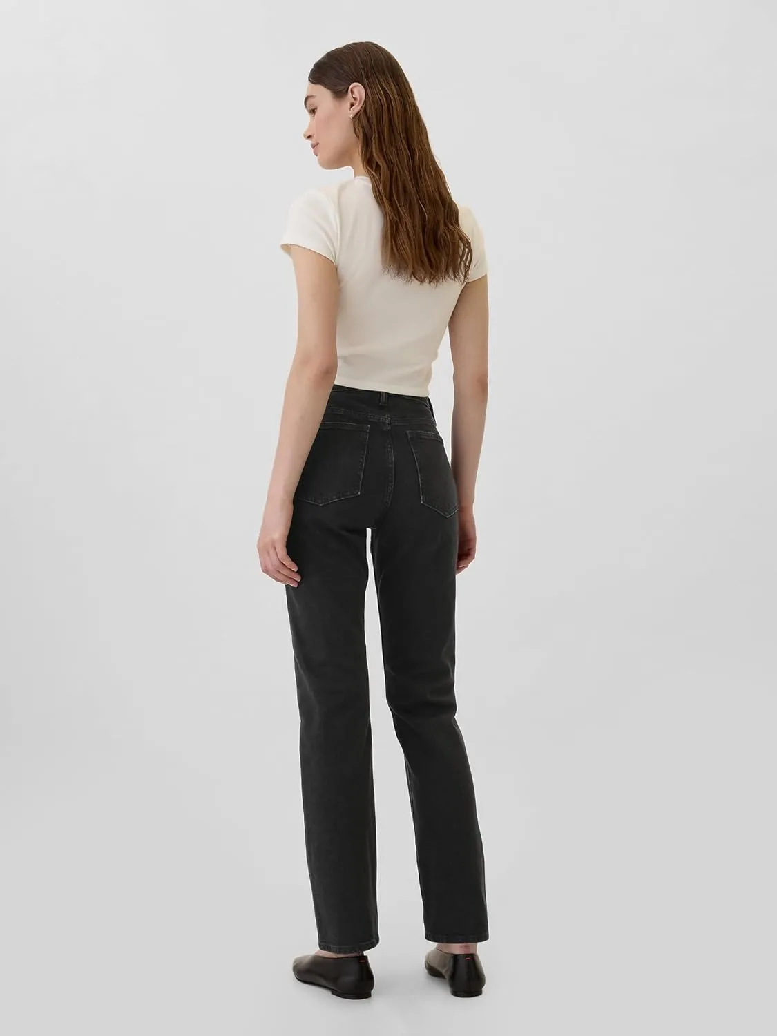GAP Women's High Rise Straight Fit Denim Jeans