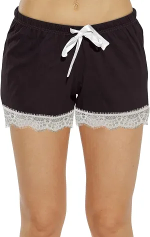 GOFULY Pajama Shorts Women Soft Plaid Summer Lace Lounge Sleep Pj Bottoms Baggy Drawstring Elastic Waist Casual Shorts 2025