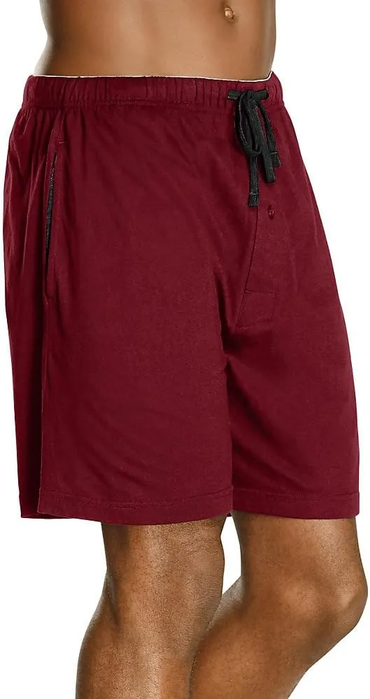 Hanes Mens Jersey Lounge Drawstring Shorts