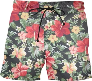 Hawaii Shorts for Men Fashion Printed Elastic Waist Drawstring Lounge Pant Loose Fit Lightweight Beach Surfing Shorts