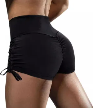 High Waisted Scrunch Butt Booty Shorts Women Athletic Scrunch Butt Lifting Leggings Drawstring Drawstring Yoga Biker Shorts