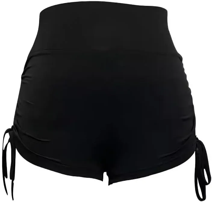 High Waisted Scrunch Butt Booty Shorts Women Athletic Scrunch Butt Lifting Leggings Drawstring Drawstring Yoga Biker Shorts