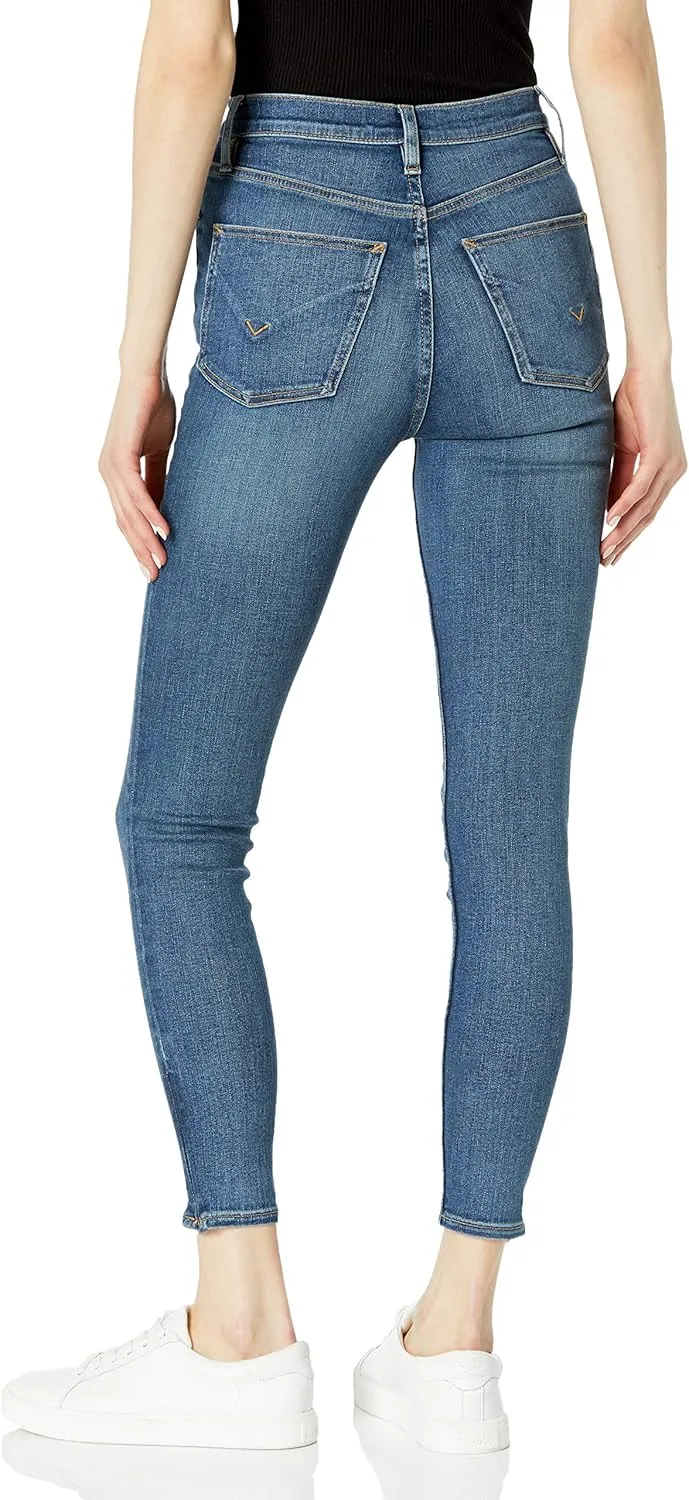 HUDSON Women's Centerfold Extreme High Rise, Super Skinny Jeans