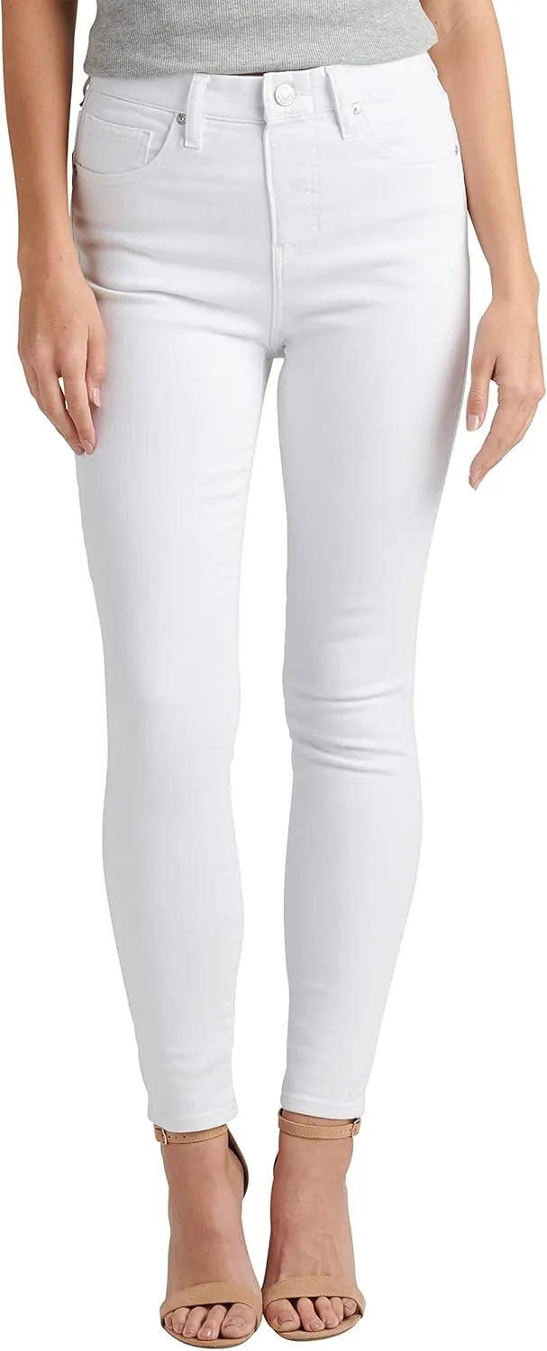 JAG Jeans Women's Valentina High Rise Skinny Pull-on Jeans-Legacy, White, 12