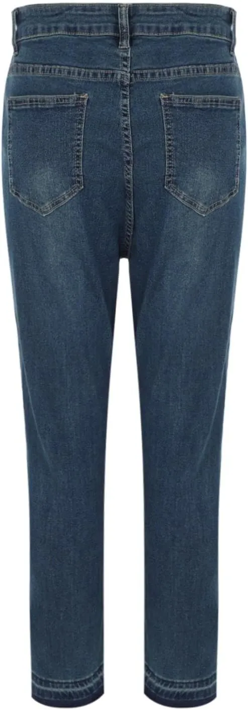 Jeans for Women Trendy Stretch Slim Fitting High Waisted Jeans Women Plus Size Jean Shorts