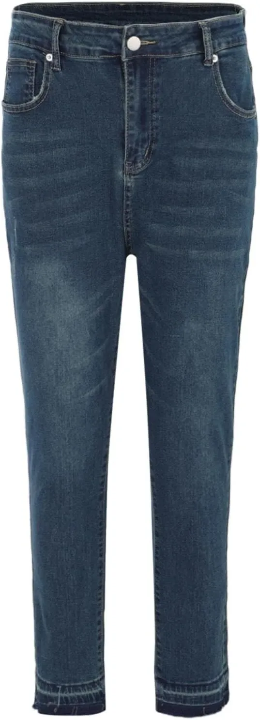 Jeans for Women Trendy Stretch Slim Fitting High Waisted Jeans Women Plus Size Jean Shorts