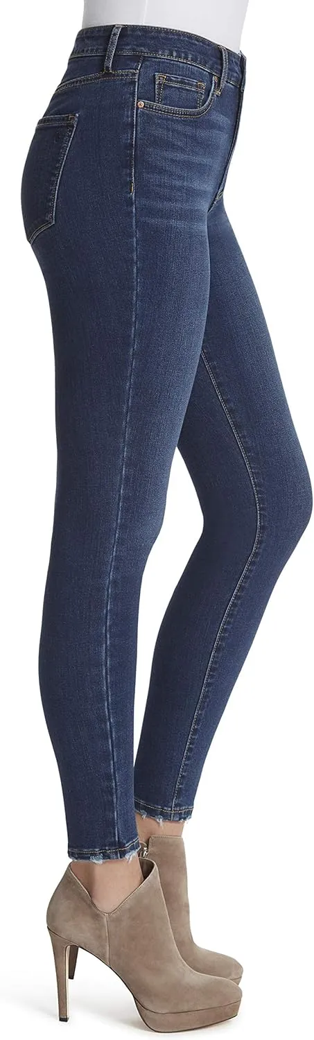 Jessica Simpson Womens Adored Distressed High Rise Ankle Jeans