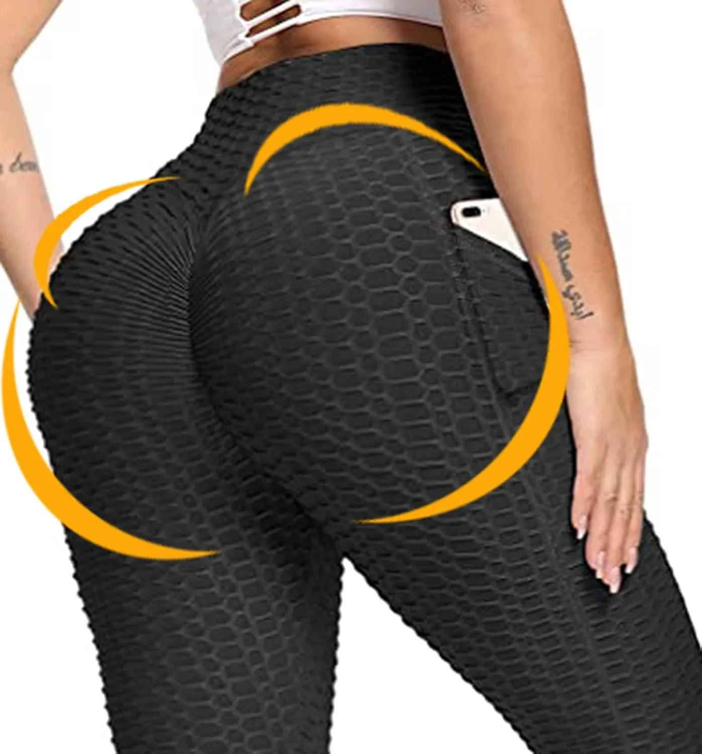 JGS1996 Butt Lifting Leggings for Women Tummy Control Workout Yoga Pants High Waisted Scrunch Booty Gym Tights