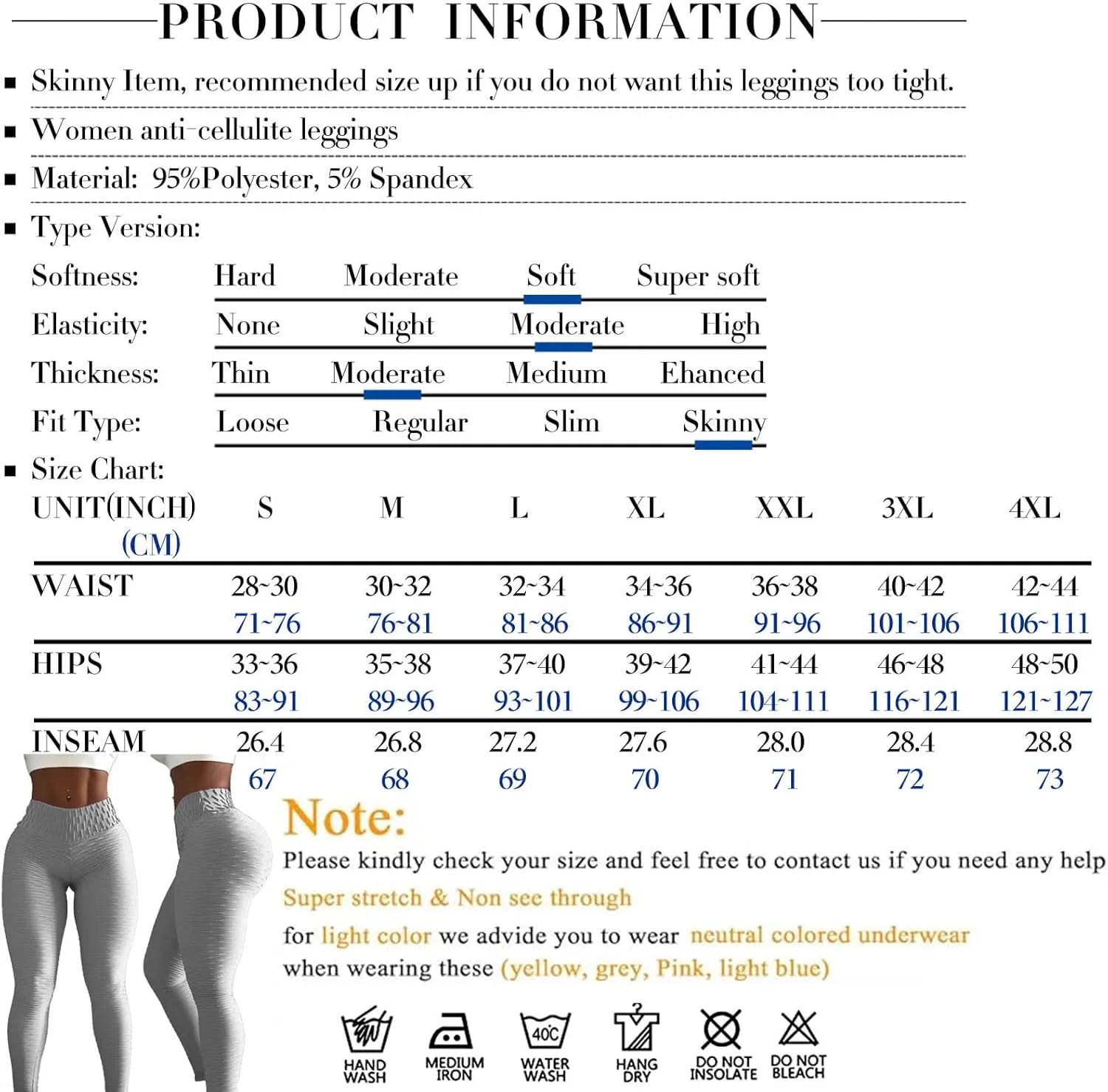 JGS1996 Butt Lifting Leggings for Women Tummy Control Workout Yoga Pants High Waisted Scrunch Booty Gym Tights