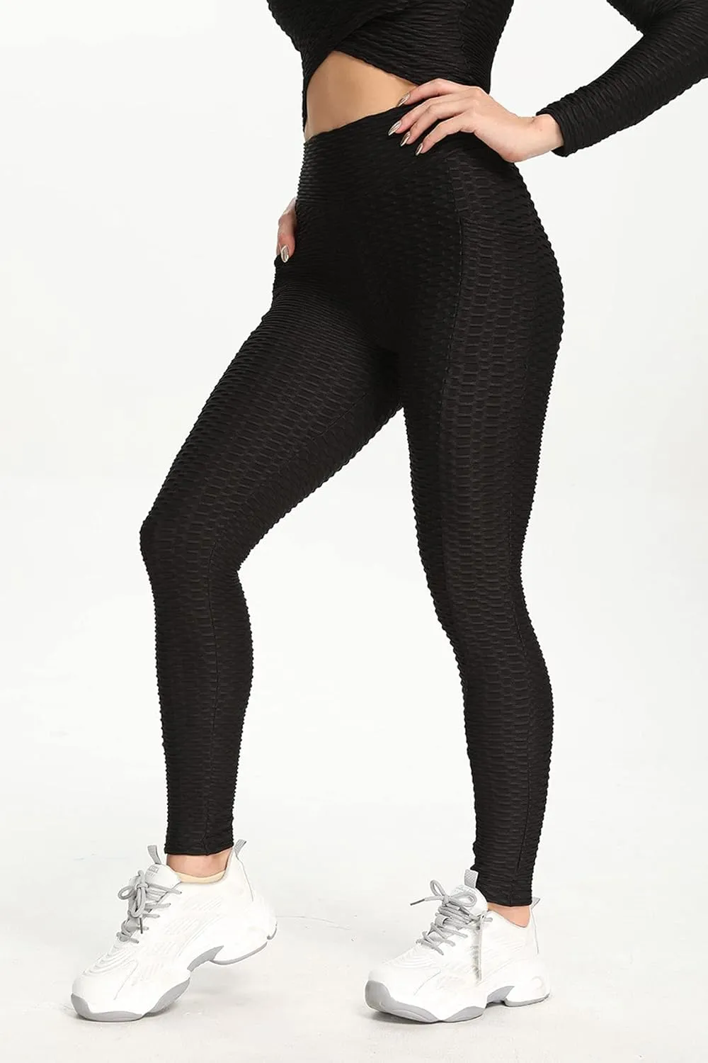 JGS1996 Butt Lifting Leggings for Women Tummy Control Workout Yoga Pants High Waisted Scrunch Booty Gym Tights