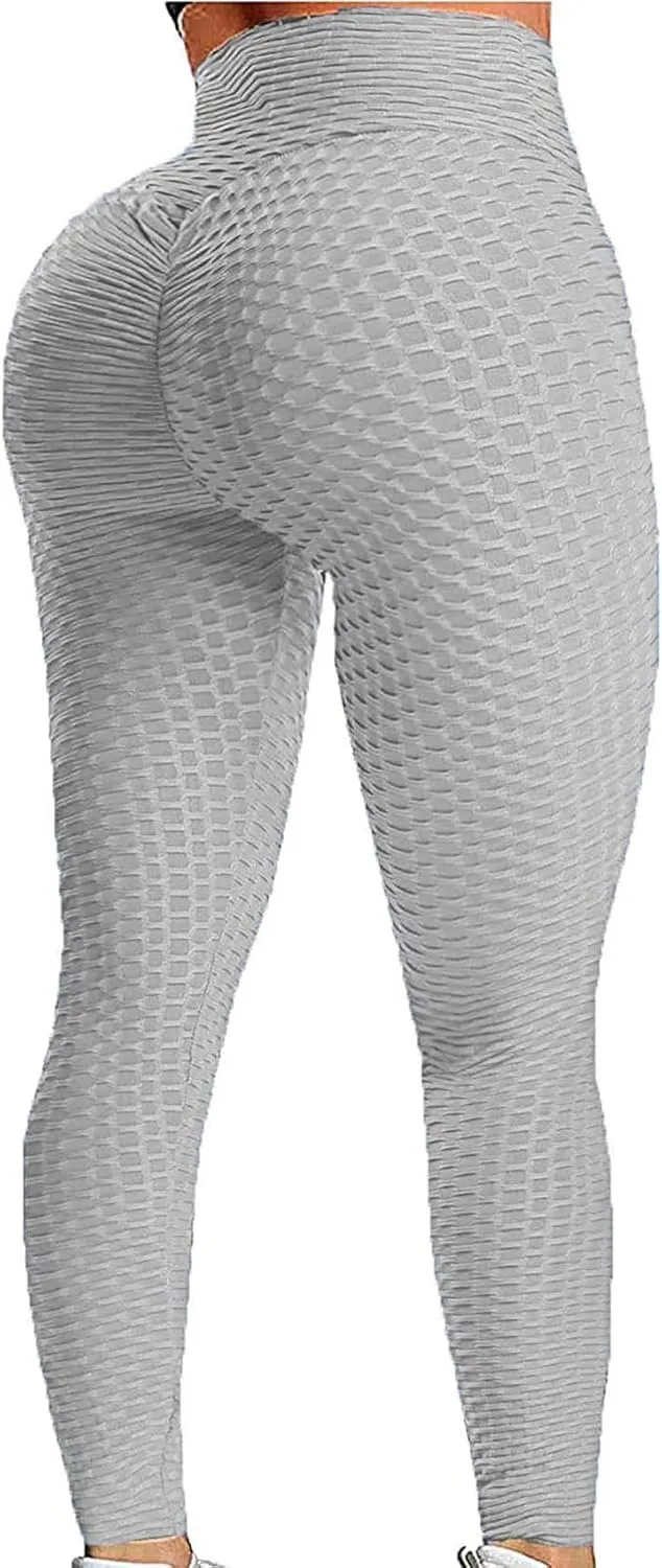 JGS1996 Butt Lifting Leggings for Women Tummy Control Workout Yoga Pants High Waisted Scrunch Booty Gym Tights
