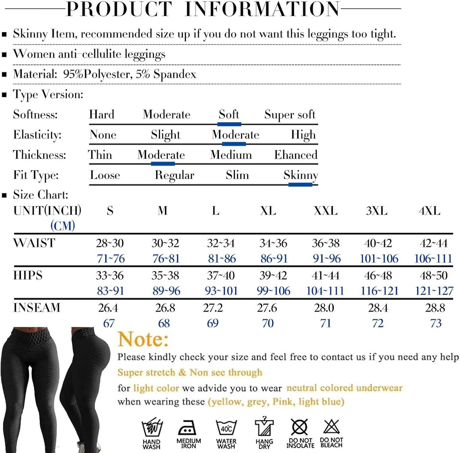 JGS1996 Butt Lifting Leggings for Women Tummy Control Workout Yoga Pants High Waisted Scrunch Booty Gym Tights