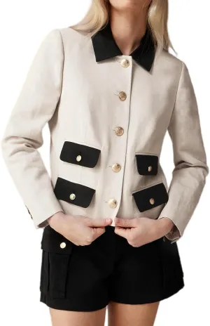 Kedera Women's Cropped Blazer Jacket for Work Casual Long Sleeve Button Down Business Blazers Fall Jackets 2024
