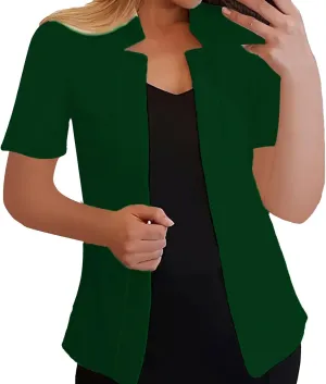 Ladies Blazers To Wear With Jeans Business for Women Top Cropped Prtite Plaid Jacket Loose With Pockets Top
