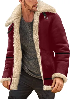 LCMTWX Coats for Men Cottonpadded Jacket Stand Collar Knitted Splice Sweater Coat Casual Men's Thicken Warm Winter Coat